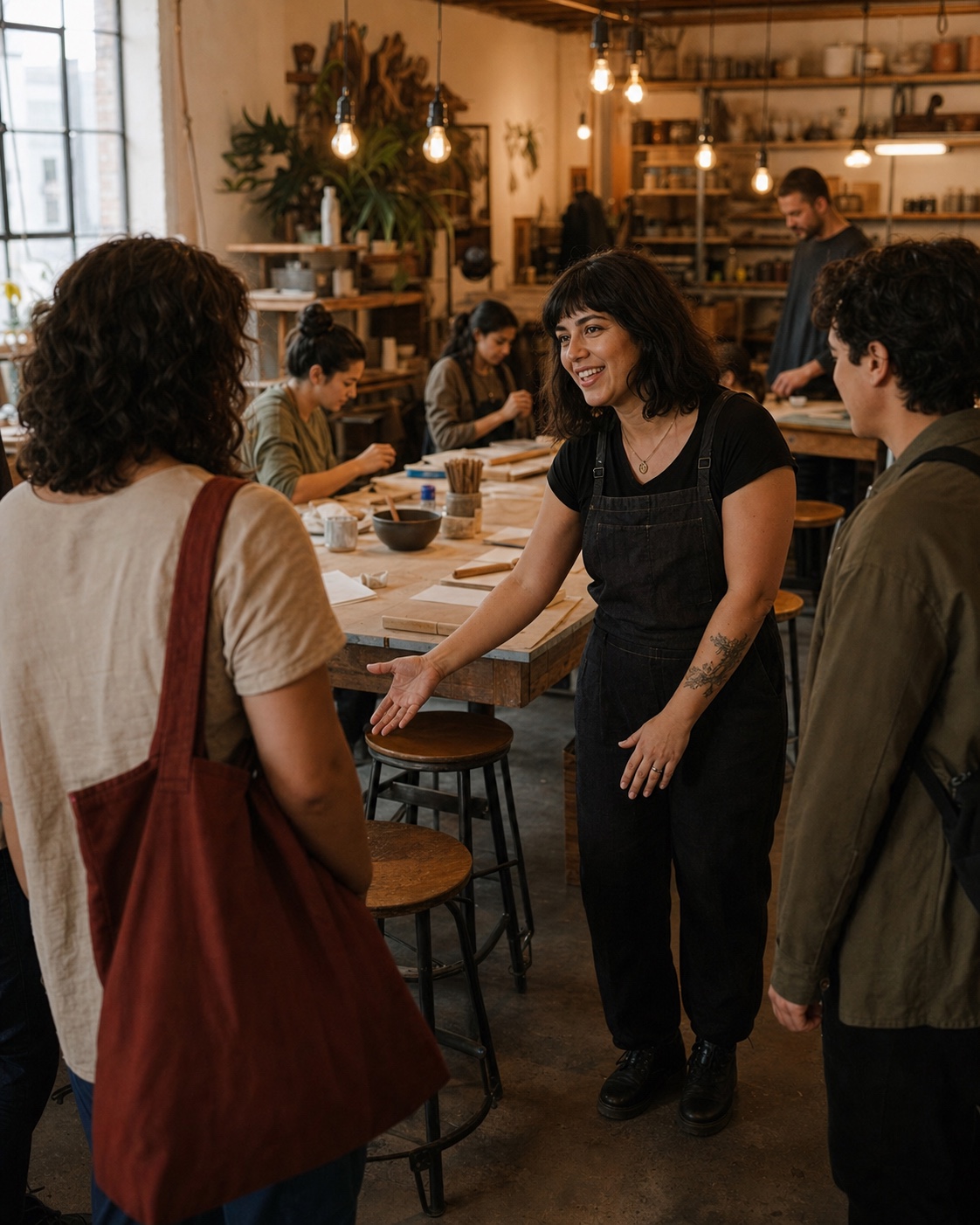 Creators & instructors preparing a local event