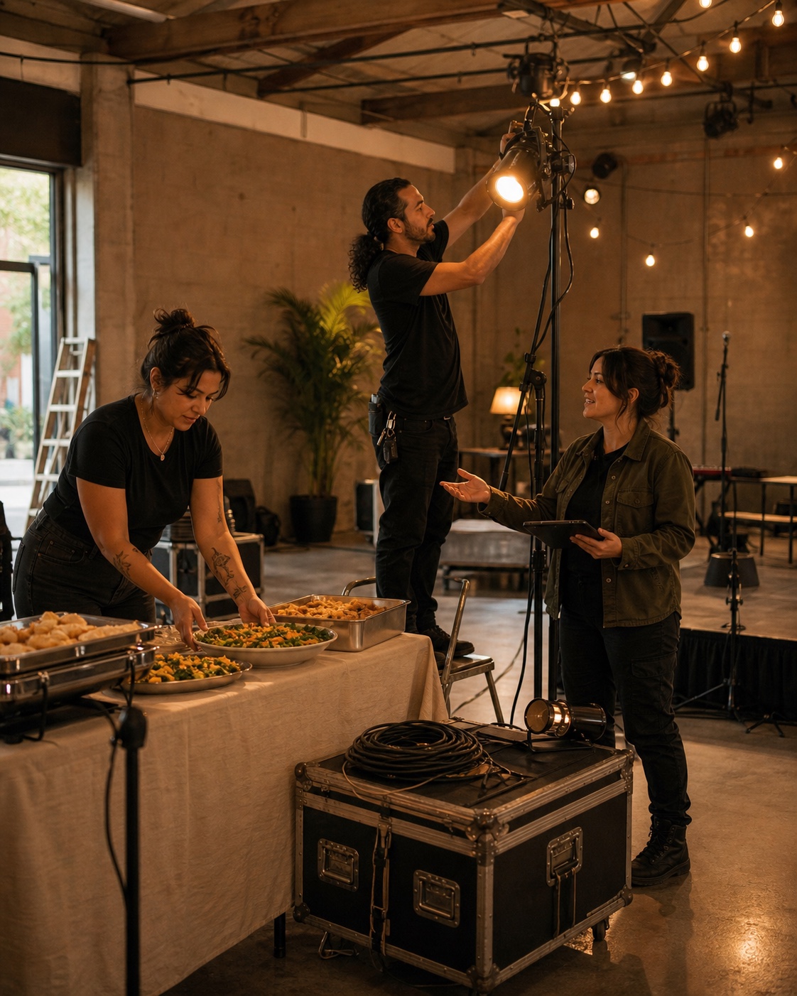 Event partners preparing a local event